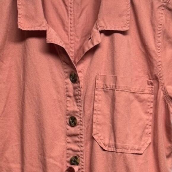 Madewell Wide-Leg Utility Jumpsuit Dried Coral Size 14 - Picture 7 of 10